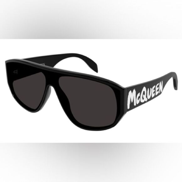 Alexander McQueen Black 386 Sunglasses - Picture 1 of 3